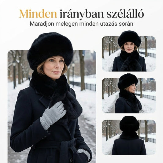 💖 Plüss halászsapka, hogy egész télen melegen tartson + ingyenes, hozzá illő sál