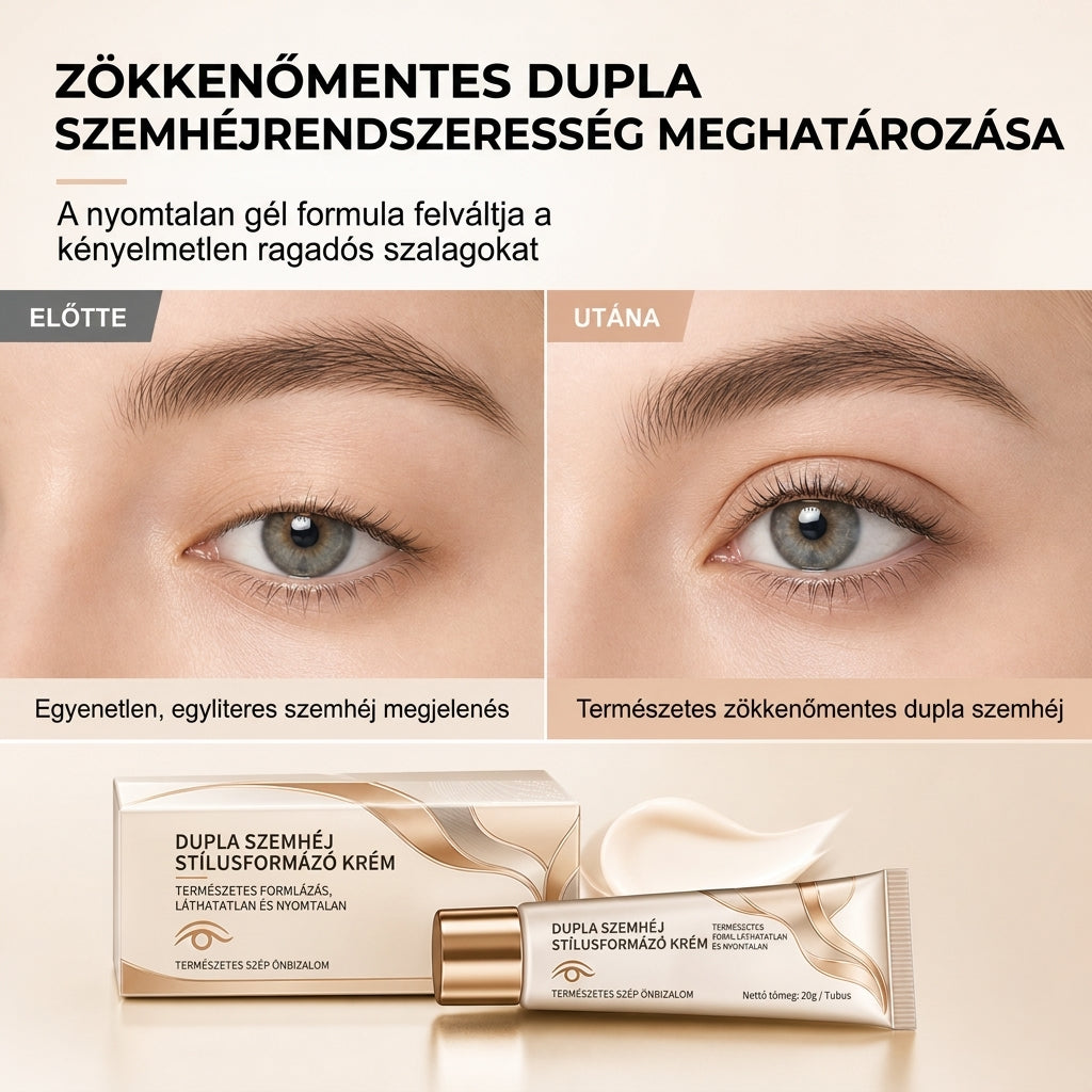 đïž LĂĄthatatlan dupla szemhĂ©j-gĂ©l đ A dupla szemhĂ©j-tapasz alternatĂvĂĄja, egĂ©sz nap tartĂł kĂ©nyelem đ
