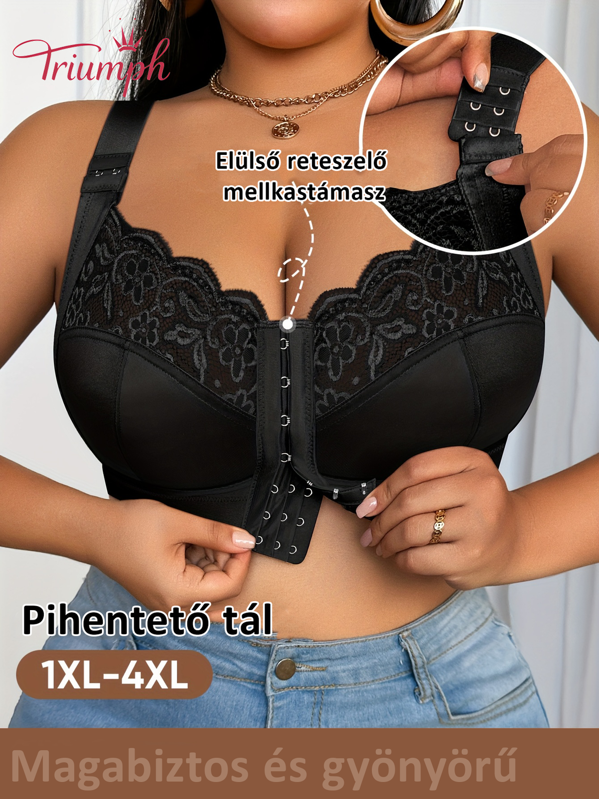 Triumph® 4 db 📍Plus size elölzáras melltartó