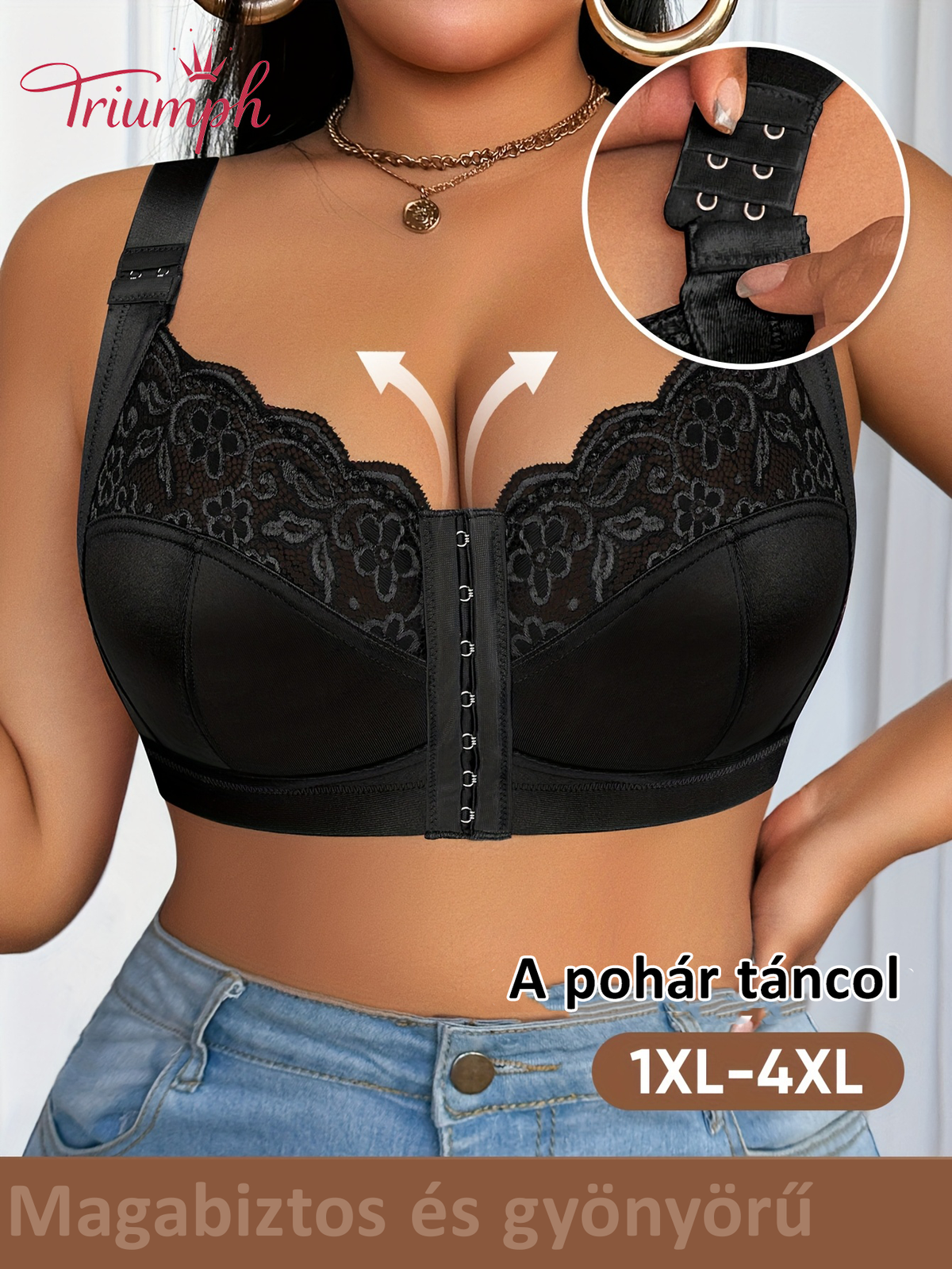 Triumph® 4 db 📍Plus size elölzáras melltartó
