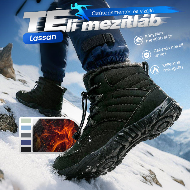 ❄️CSÚSZÁSMENTES ÉS VÍZÁLLÓ TÉLI MEZÍTLÁBAS CIPŐ (UNISEX)👟