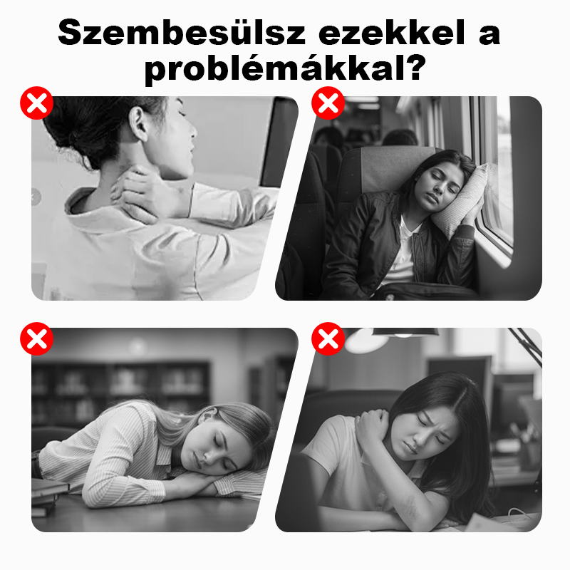 😴Ergonomikus felfújható utazópárna - Kényelmes és praktikus