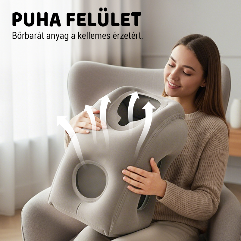 😴Ergonomikus felfújható utazópárna - Kényelmes és praktikus