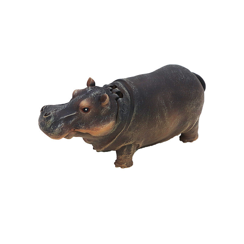 🦛 Hippopotamus alakú akvárium-légszivattyú-dísztárgy