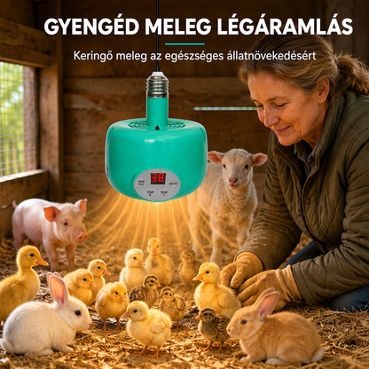 🐣🌡️ Intelligens hőmérséklet-szabályozású keltetőmelegítő – Stabil hő a kiscsibék és fiókák számára