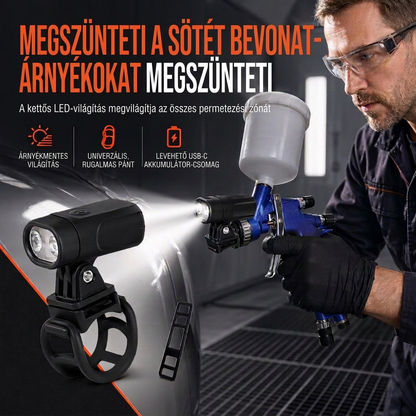 🛠️Könnyű szórópisztoly – LED-es célzás, egyenletes felület, sokoldalú felhasználás