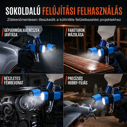 🛠️Könnyű szórópisztoly – LED-es célzás, egyenletes felület, sokoldalú felhasználás