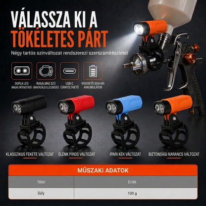 🛠️Könnyű szórópisztoly – LED-es célzás, egyenletes felület, sokoldalú felhasználás