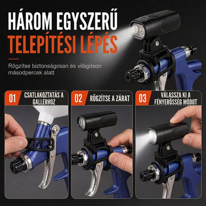 🛠️Könnyű szórópisztoly – LED-es célzás, egyenletes felület, sokoldalú felhasználás