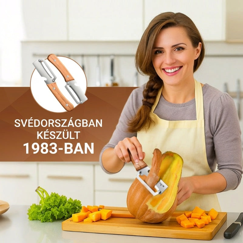 🥕 Többfunkciós konyhai hámozó - rozsdamentes acél
