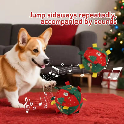 🎄🐶🐱Kisállat-játék | Újratölthető, hangot adó karácsonyi labda