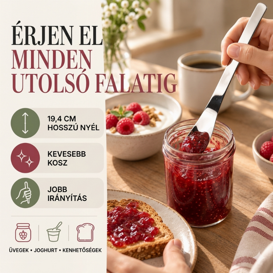 ✨🥄 Rozsdamentes Acél Desszertkanál: Elegancia + Kényelem! 🎯