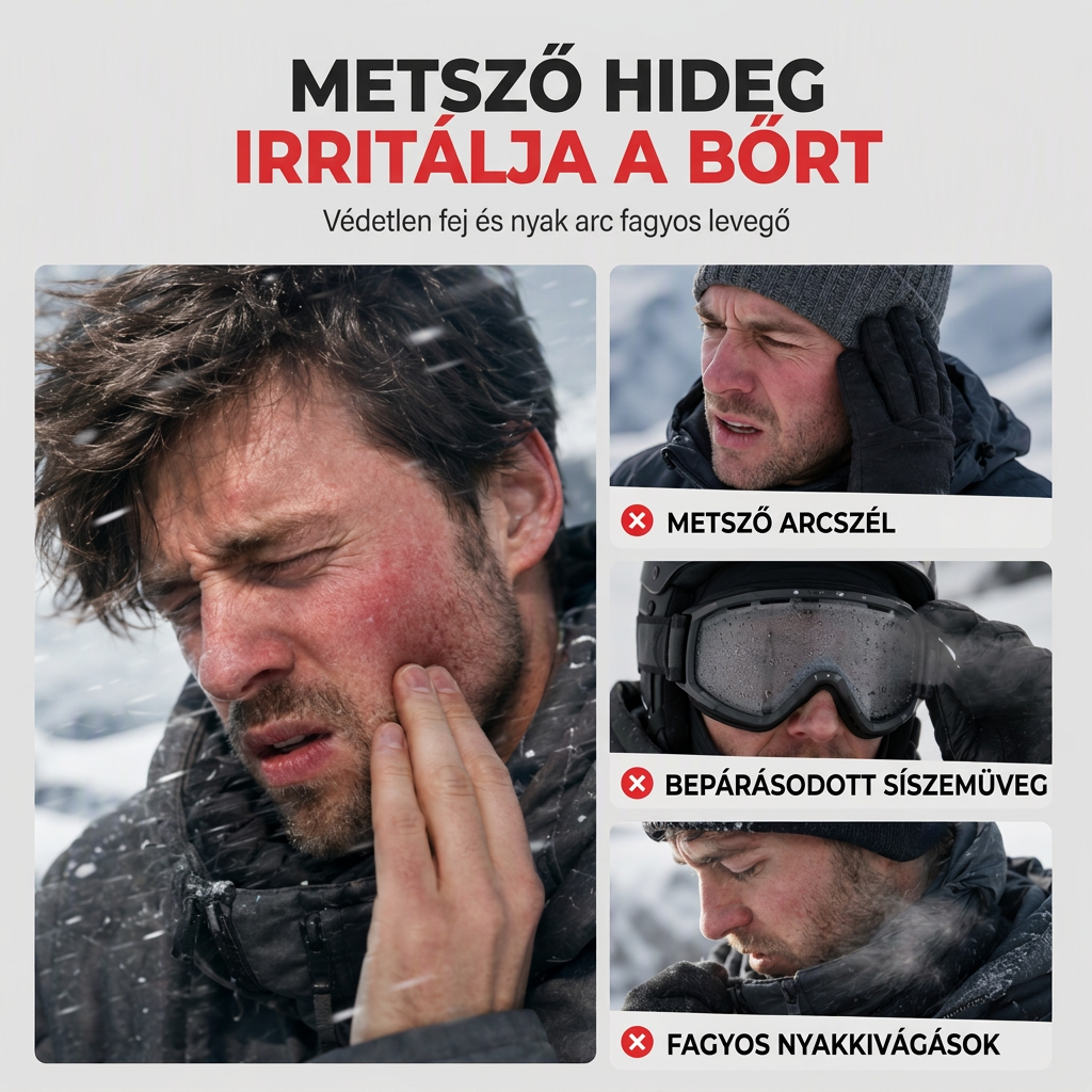 🧢 Kültéri meleg téli sí balaklava – Szélálló, melegen tart, síeléshez ✨