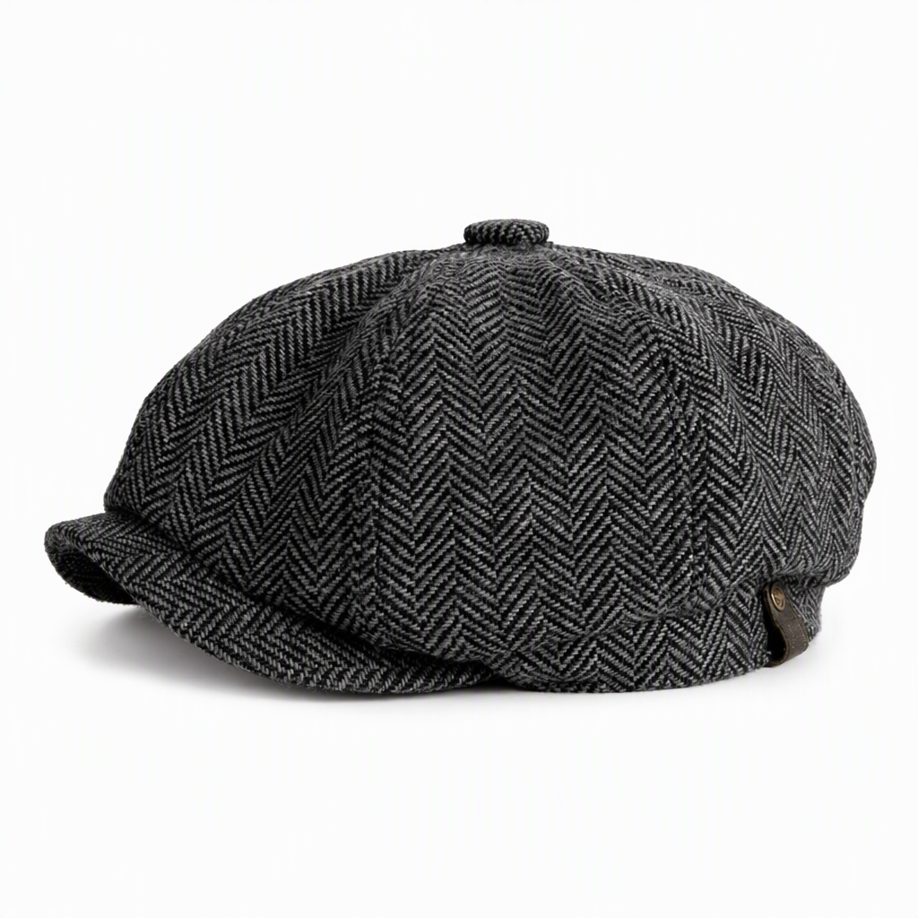 🎩 Brit stílusú nyolcszögletű beret – Vintage, uniszex, alkalmi ✨