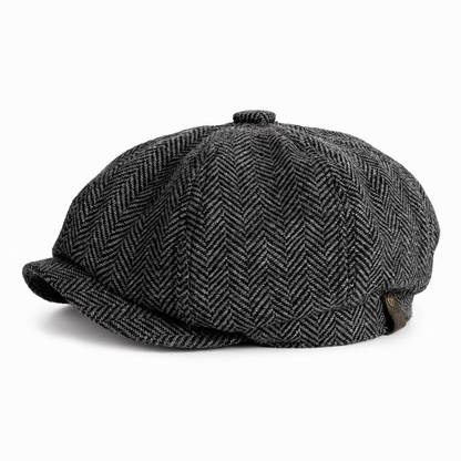 🎩 Brit stílusú nyolcszögletű beret – Vintage, uniszex, alkalmi ✨