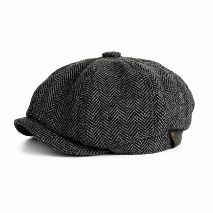 🎩 Brit stílusú nyolcszögletű beret – Vintage, uniszex, alkalmi ✨