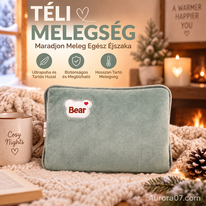 🧊 Újratölthető fűtőzsák puha plüss borítással – téli kéz- és testmelegítő🧤❄️