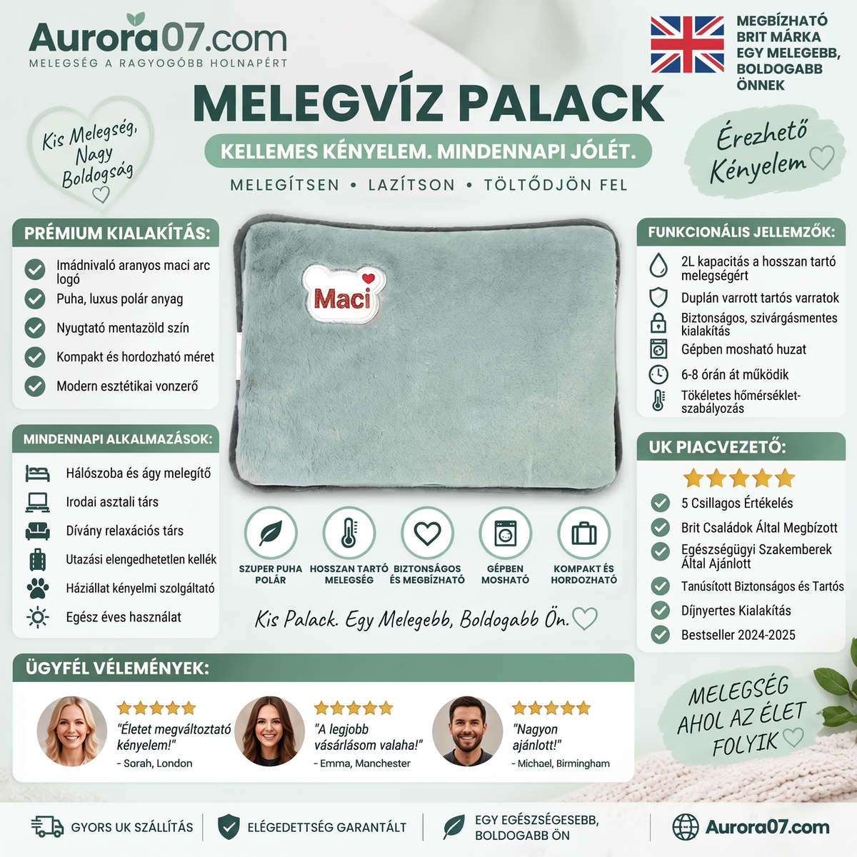 🧊 Újratölthető fűtőzsák puha plüss borítással – téli kéz- és testmelegítő🧤❄️
