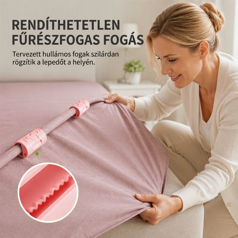 🔥Tűmentes ágyneműkapcsok – tű nélkül is szilárdan rögzítik az ágyneműt, anélkül, hogy megsérülne az anyag 🛏️✨
