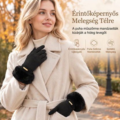 🧤 Női téli érintőképernyős kesztyű – Meleg, praktikus, érintőképernyő-kompatibilis ✨