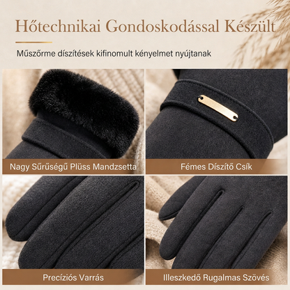🧤 Női téli érintőképernyős kesztyű – Meleg, praktikus, érintőképernyő-kompatibilis ✨