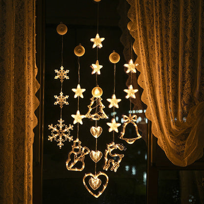 🥳2026-os AKCIÓ 🎄✨DIY karácsonyi ablakra tapadó világítás – fúrás nélkül, nyom nélkül, elemről működik és újrafelhasználható. Számos ünnepi forma, meleg vagy színes fény! 🪟💚