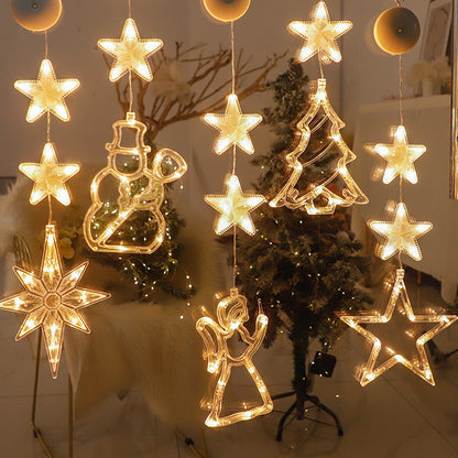 🥳2026-os AKCIÓ 🎄✨DIY karácsonyi ablakra tapadó világítás – fúrás nélkül, nyom nélkül, elemről működik és újrafelhasználható. Számos ünnepi forma, meleg vagy színes fény! 🪟💚