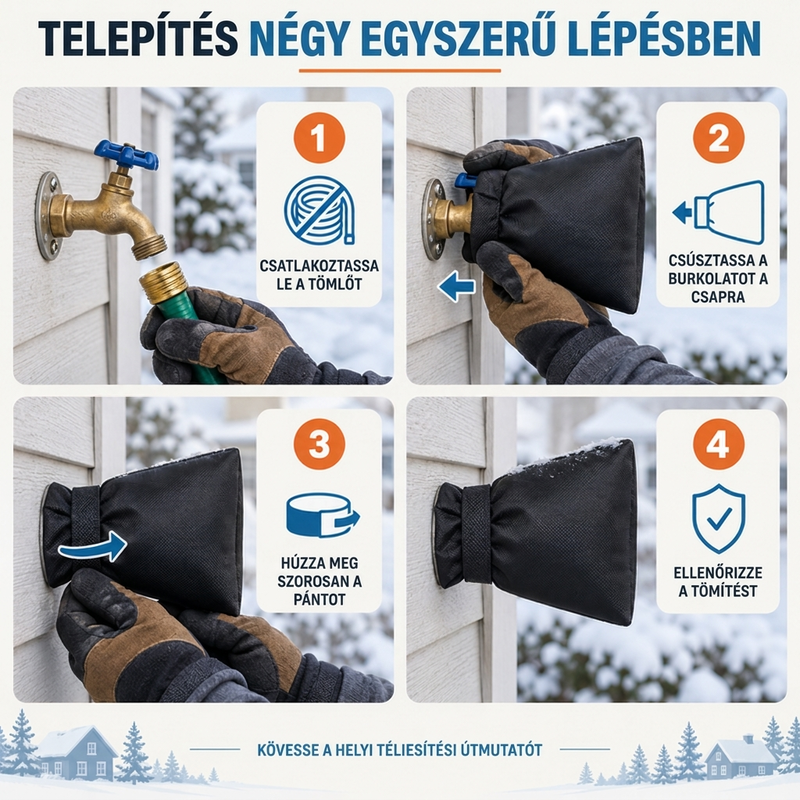 ❄️1+1 ingyen🚰Kültéri kerti csap huzat a téli fagyvédelemért