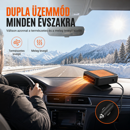 ❄️🚗 Hordozható 12V-os autó szélvédő jég- és páraleolvasztó ventilátor – Autófűtés és hűtőventilátor 🌀