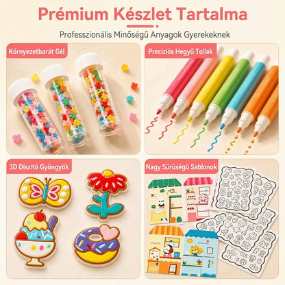 ✨ Készíts hámló ablakdíszeket pillanatok alatt! Sütés nélküli DIY zselés matrica szett 🎨